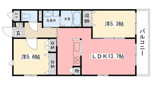 シーサイドヴィラ浜甲子園【3階】の間取り