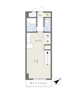 ガーデンパレス辰巳【7階】の間取り