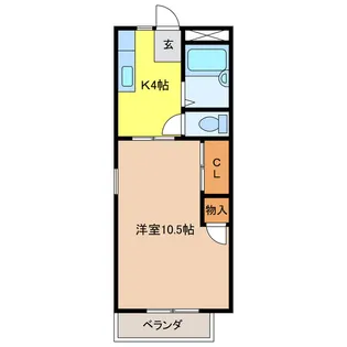 メゾネットタカギ【2階】の間取り