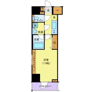 ブライズ板橋クレヴィスタ【6階】の間取り