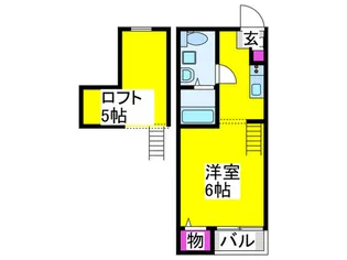 LiberaKITAHANADA【2階】の間取り