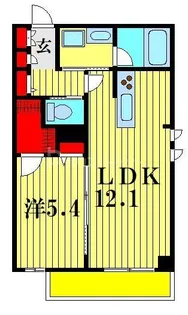 メゾン トランスポルテ【3階】の間取り