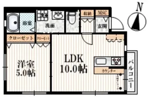 グレースフィオーレAK【2階】の間取り