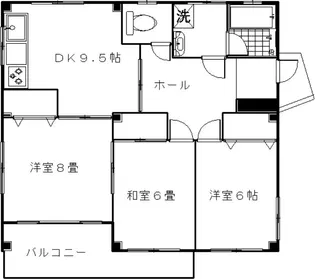 アーバン大門【1階】の間取り