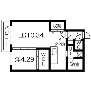ELSA琴似【2階】の間取り