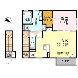 シェール(二戸市)【2階】の間取り