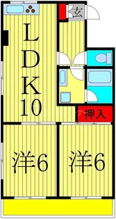 ランドフォレスト綾瀬【4階】の間取り