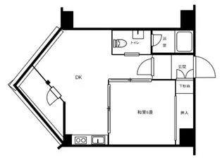 中銀高輪マンシオン【10階】の間取り