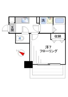 ヒルズ北新宿【6階】の間取り