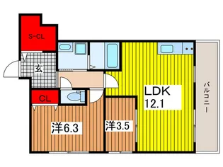 Esprit Harayama【2階】の間取り