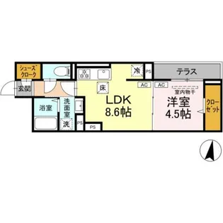 グラナーデ徳丸【1階】の間取り
