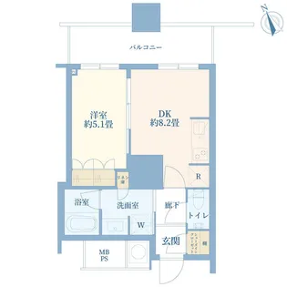 ザ・パークハウス西新宿タワー60【23階】の間取り