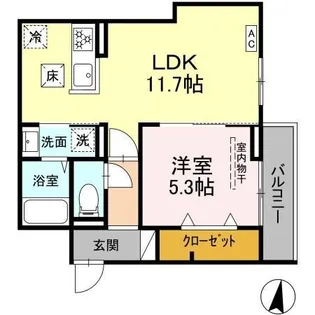 レグルス【1階】の間取り