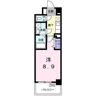 ブライト 西原駅前【2階】の間取り