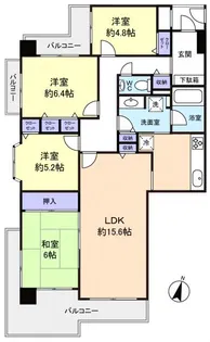 セントラルコート習志野台【7階】の間取り