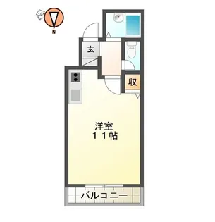 ロータスワゼル【5階】の間取り