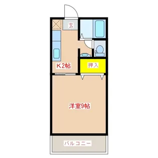 コーポ奈良 I【1階】の間取り