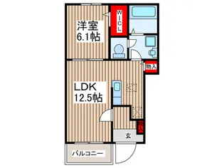 シエルレヴァント【1階】の間取り