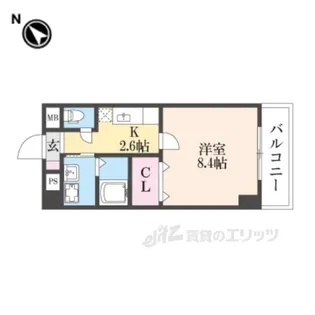 ベルフルールエヌ・エス【6階】の間取り