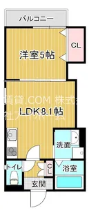 ラモーナ巽南【2階】の間取り