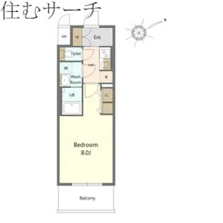 S-RESIDENCE四日市市堀木amante【2階】の間取り