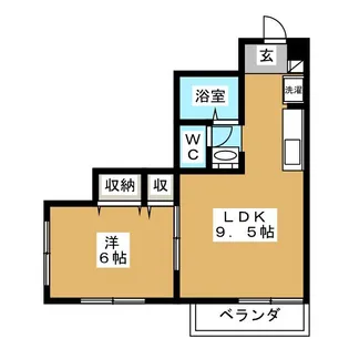 クレール三ツ沢【1階】の間取り