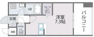 トラストレジデンス博多駅南【3階】の間取り