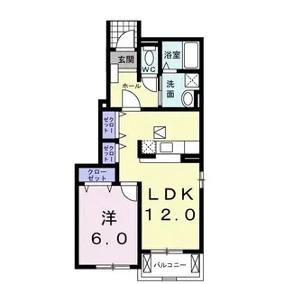 セイバリー【1階】の間取り