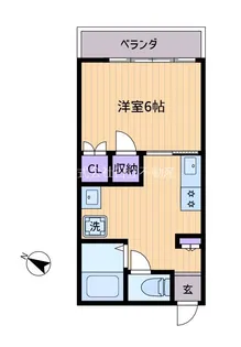 ベルハイツ和泉【2階】の間取り