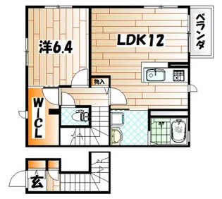 アミコート藤松【2階】の間取り