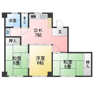 双立ビル【6階】の間取り