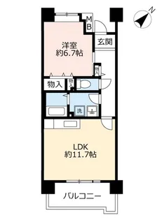 URHAT神戸・灘の浜【4階】の間取り