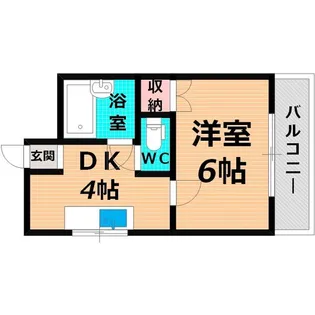 ヴィラナリー太子橋【2階】の間取り