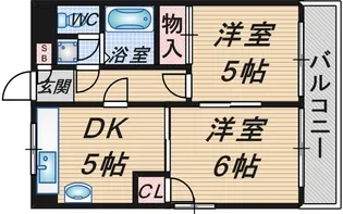 ハイツNY【3階】の間取り