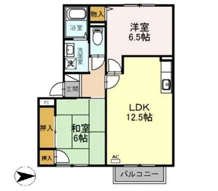 エスポワールイダ 壱番館【2階】の間取り