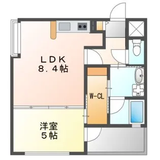 協同レジデンス千里丘【6階】の間取り