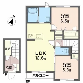 シャーメゾン ミュウ【2階】の間取り
