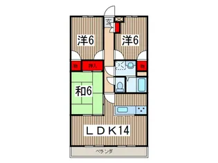 原田第二ビル【2階】の間取り