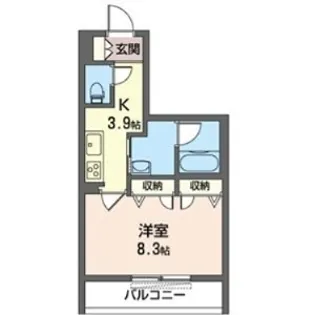 レジデンス大和【3階】の間取り