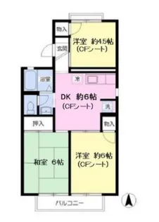 シャンテさかえ【2階】の間取り