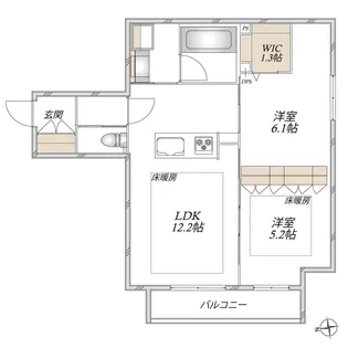 Villa Del Sol VI【2階】の間取り