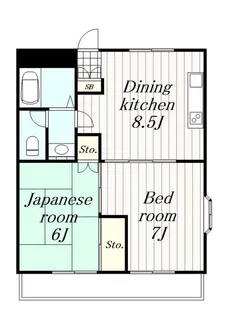 ベルメゾン【2階】の間取り