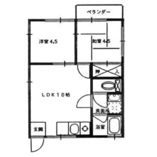 プライムハイツ【2階】の間取り
