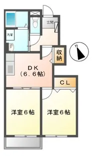 シュープリーム A棟【1階】の間取り