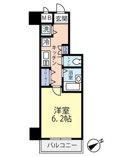 グランヴァン東中野III【2階】の間取り