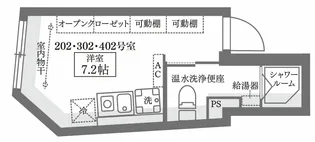 COCOCUBE高円寺II【3階】の間取り