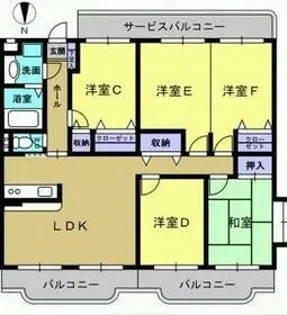 ユーミーナリサII【3階】の間取り