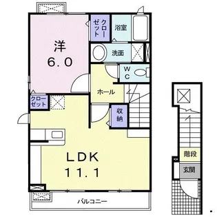 グランツ I【2階】の間取り