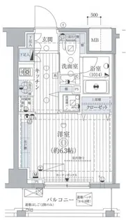 レピュア池袋【2階】の間取り