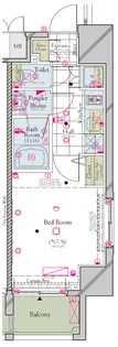 コンシェリア浜松町 MASTER’S VILLA【14階】の間取り